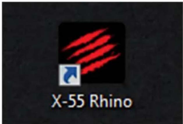 SAITEK Pro Flight X55 Rhino H.O.T.A.S. - Det finns två sätt att starta H.U.D.-programmet. - 1