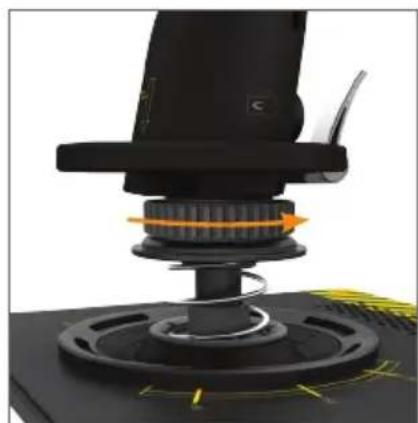 SAITEK Pro Flight X55 Rhino H.O.T.A.S. - Verändern oder Entfernen einer Feder - 1