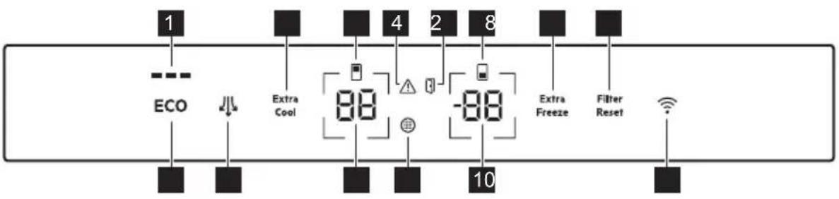 AEG NSC7P751DS - BANDEAU DE COMMANDE - 1
