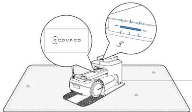 ECOVACS GOAT G1 - ③ Anslut till eluttaget och ladda upp GOAT - 3