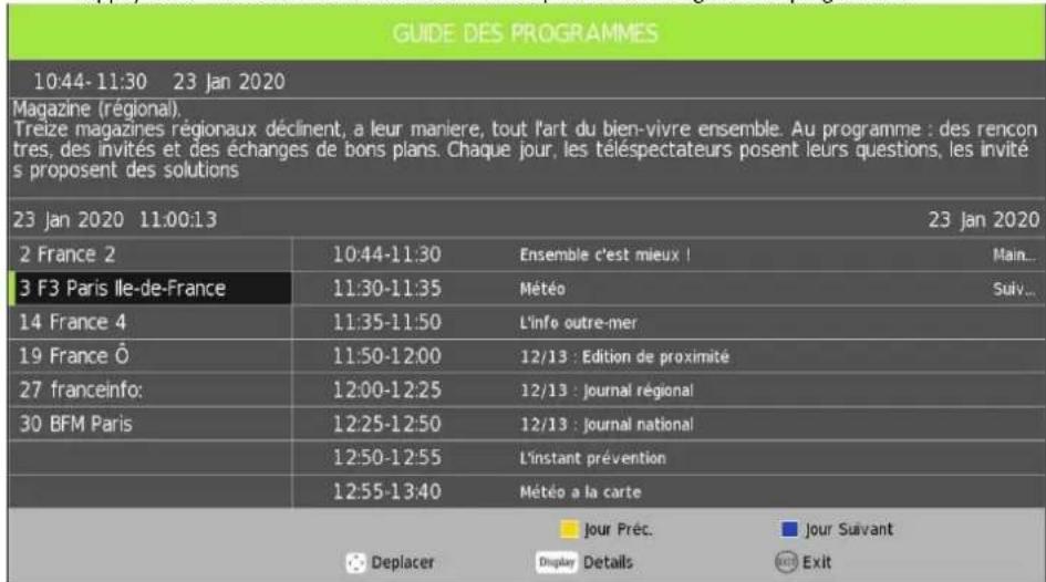 CONTINENTAL EDISON CELED32HD23B7 - GUIDE DES PROGRAMMES TV (POUR TNT SEULEMENT) - 1