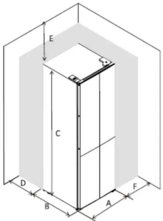 CONTINENTAL EDISON CERA4D464IX - SPACE REQUIREMENT. - 1