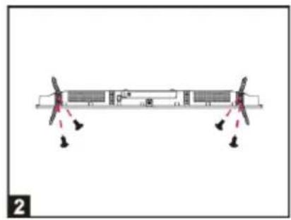 CONTINENTAL EDISON CELED43UHD23B2 - - Mounting of the stand - 2