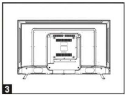 CONTINENTAL EDISON CELED43UHD23B2 - - Mounting of the stand - 3