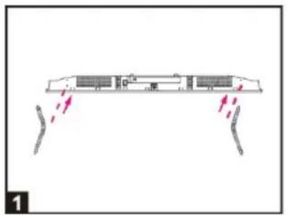 CONTINENTAL EDISON CELED43UHD23B2 - - Mounting of the stand - 1