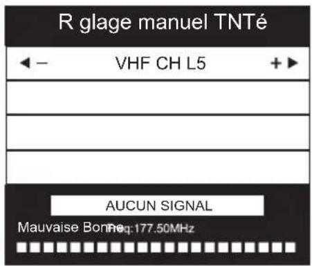 CONTINENTAL EDISON CELED42FHD23B7 - Recherche manuelle des chaînes numériques : - 1