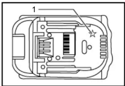 MAKITA XLC04 - Système de protection de la batterie (batterie lithium-ion marquée d'une étoile) - 1