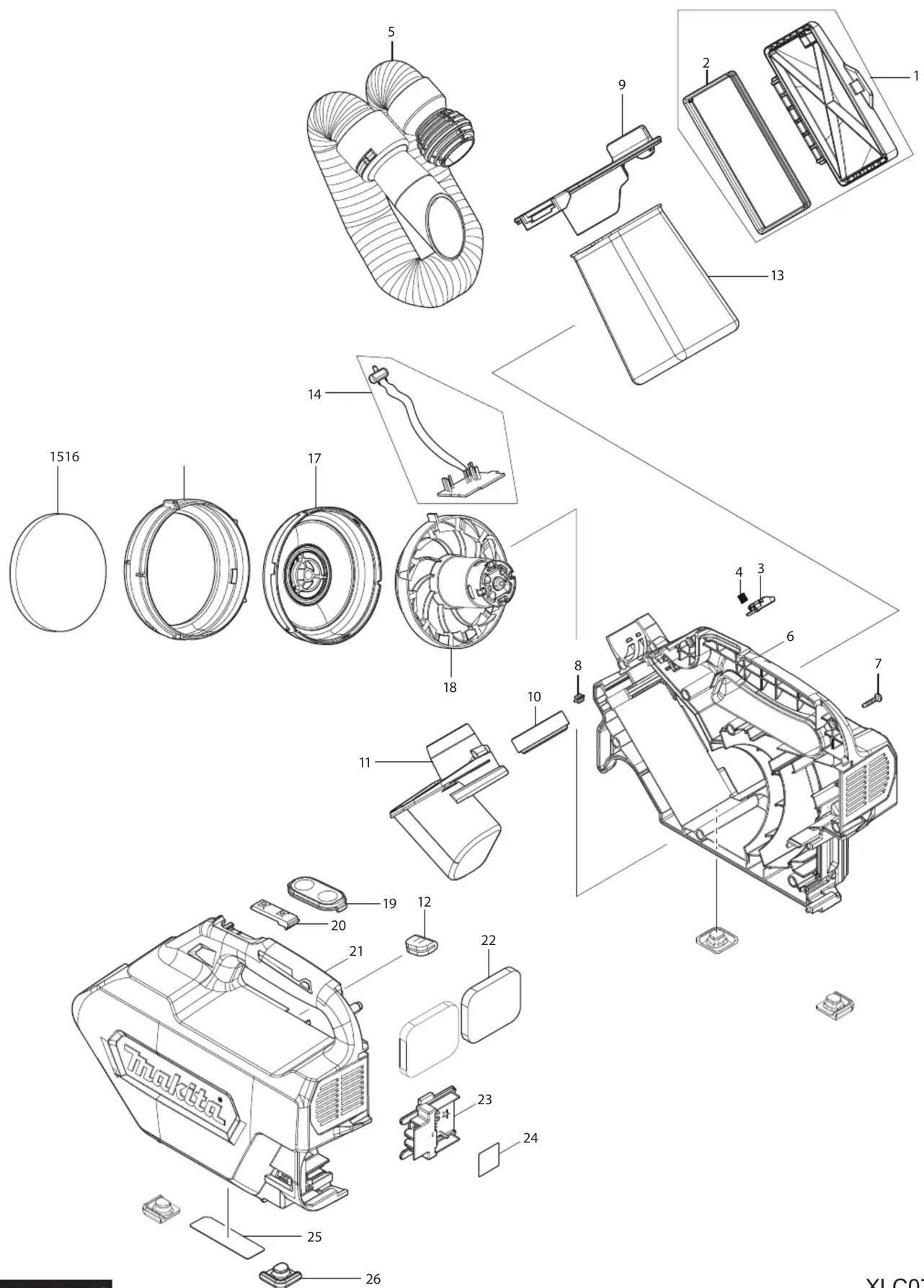 MAKITA XLC07Z - 1