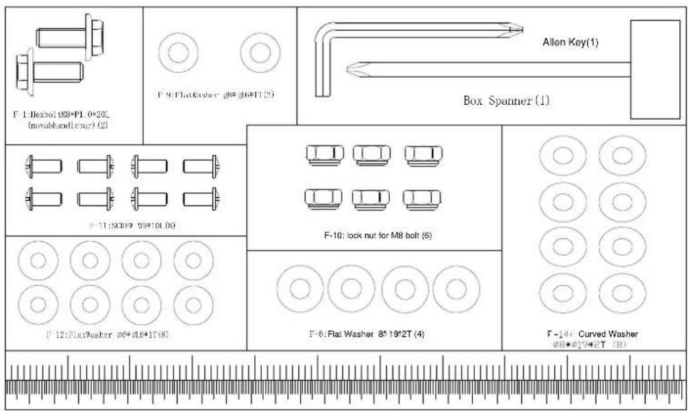 Focus Fitness Senator - Hardware and tools list - 1