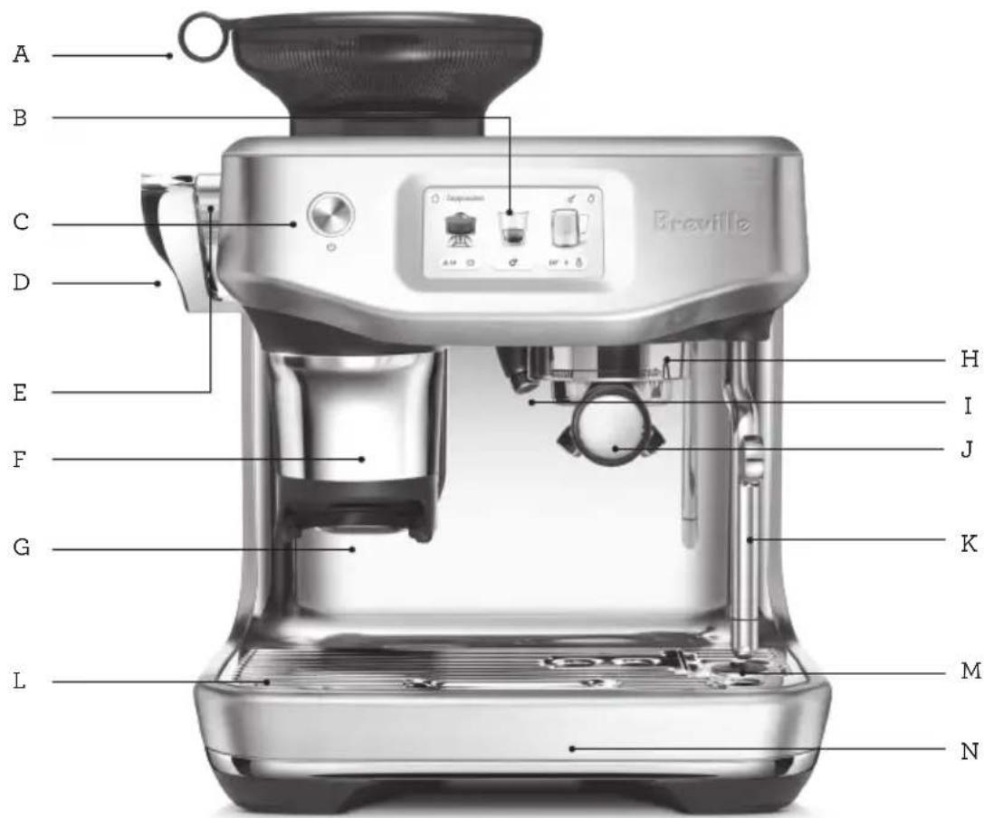 BREVILLE the Barista Touch Impress BES881 - AUTOMATIC HANDS-FREE MILK TEXTURING - 1