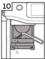 BREVILLE the Barista Touch Impress BES881 - ADVANCED CLEANING FOR THE CONICAL BURR GRINDER - 10