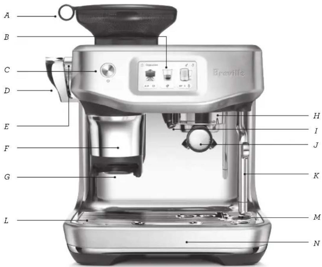 BREVILLE the Barista Touch Impress BES881 - MOUSSAGE MAINS LIBRES AUTOMATIQUE DULAIT - 1