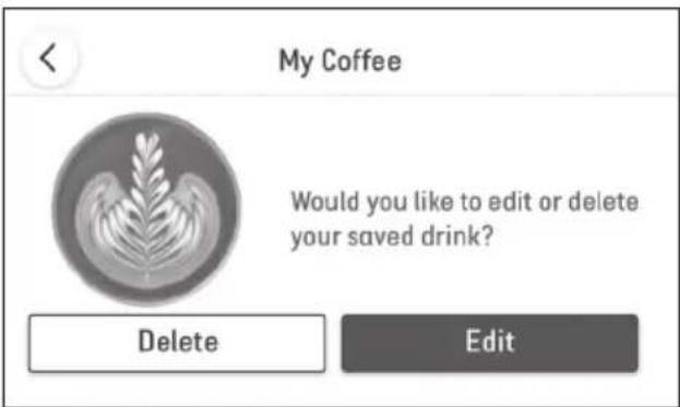 BREVILLE the Barista Touch Impress BES881 - Editing Or Deleting A Saved Drink - 1