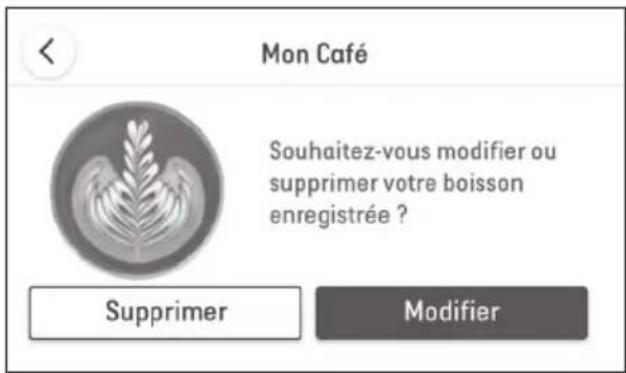 BREVILLE the Barista Touch Impress BES881 - Modification ou suppression d'une boisson sauvegardée - 1