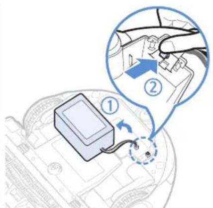 SAMSUNG POWERbot SR20K9000UB - Comment retirer la batterie - 3
