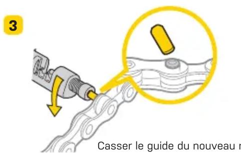 Topeak Ninja C - COMMENT REMPLACER LA GOUPILLE DE CHAÎNE - 4