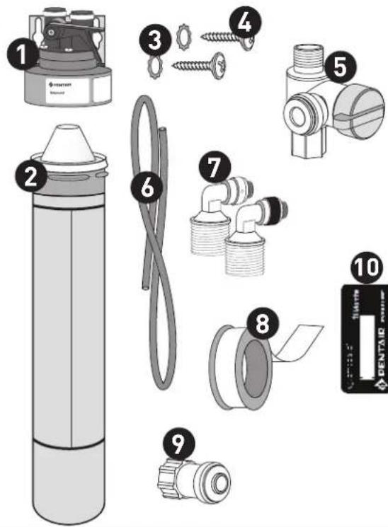 Everpure H54 - COMPRUEBE EL SITIO DE MONTAJE DEBAJO DEL FREGADERO - 1