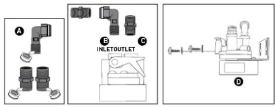 A B C INLETOUTLET D