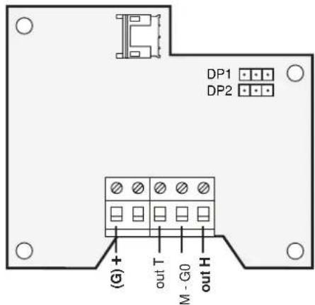 Carel Sensors DP - Connexion de la sonde à sortie analogique - 2