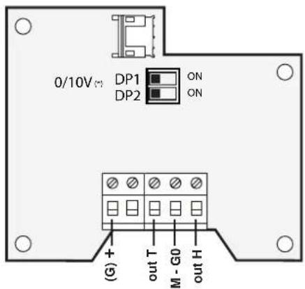 Carel Sensors DP - Anschluss des Fühlers mit Analogausgang - 4