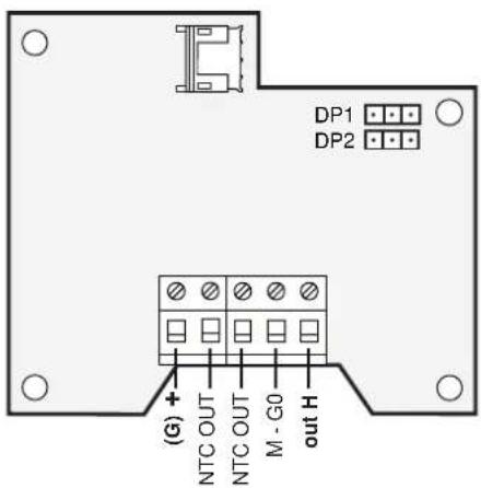 Carel Sensors DP - Anschluss des Fühlers mit Analogausgang - 3