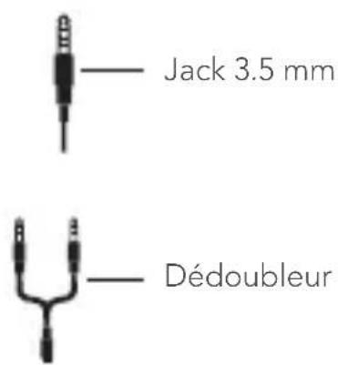 Jack 3.5 mm Dédoubleur