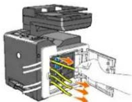 DELL 2135cn - Installing the Toner Cartridges - 2