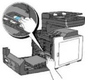 DELL 2135cn - Cleaning the Feed Roller Inside the Printer - 5
