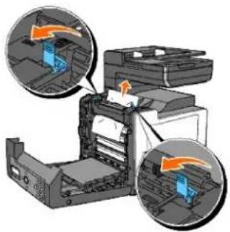 DELL 2135cn - Clearing Paper Jams From the Fuser - 2