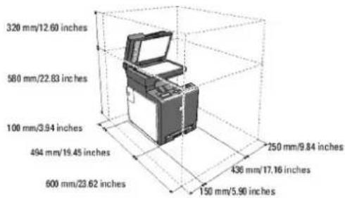 320 mm/12.60 inches 580 mm/22.83 inches 100 mm/3.94 inches 494 mm/19.45 inches 600 mm/23.62 inches 250 mm/9.84 inches 436 mm/17.16 inches 150 mm/5.90 inches