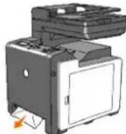 DELL 2135cn - Clearing Paper Jams From the Tray 1 - 3