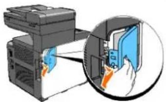 DELL 2135cn - Removing the Optional Memory Card - 3
