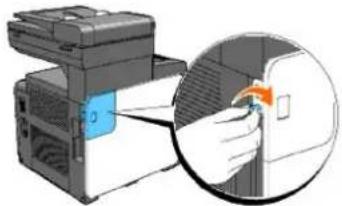 DELL 2135cn - Removing the Optional Memory Card - 9