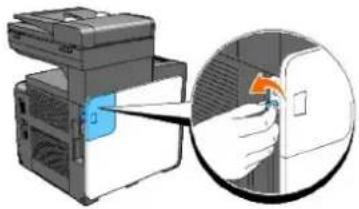 DELL 2135cn - Removing the Optional Memory Card - 1