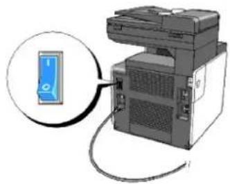 DELL 2135cn - Turning On the Printer - 2