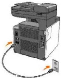 DELL 2135cn - Turning On the Printer - 1