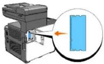 DELL 2135cn - Installing the Optional Memory Card - 6