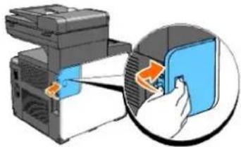 DELL 2135cn - Removing the Optional Memory Card - 8