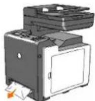 DELL 2135cn - Clearing Paper Jams From the Single Sheet Feeder - 1