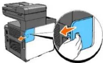 DELL 2135cn - Removing the Optional Memory Card - 2