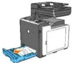 DELL 2135cn - Clearing Paper Jams From the Tray 1 - 1