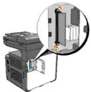 DELL 2135cn - Removing the Optional Memory Card - 5