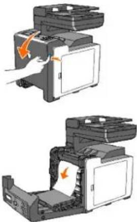 DELL 2135cn - Clearing Paper Jams From the Single Sheet Feeder - 4