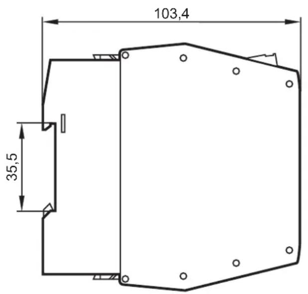 IFM QZ9000 - Schéma d'encombrement - 2