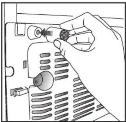 BEKO RFNE448E41W - Installing the Plastic Wedges - 1