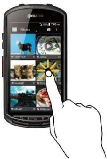 KYOCERA DuraForce E6560 - Navigation sur l'écran tactile - 1