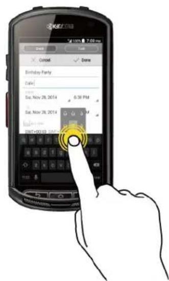 KYOCERA DuraForce E6560 - Navigation sur l'écran tactile - 2