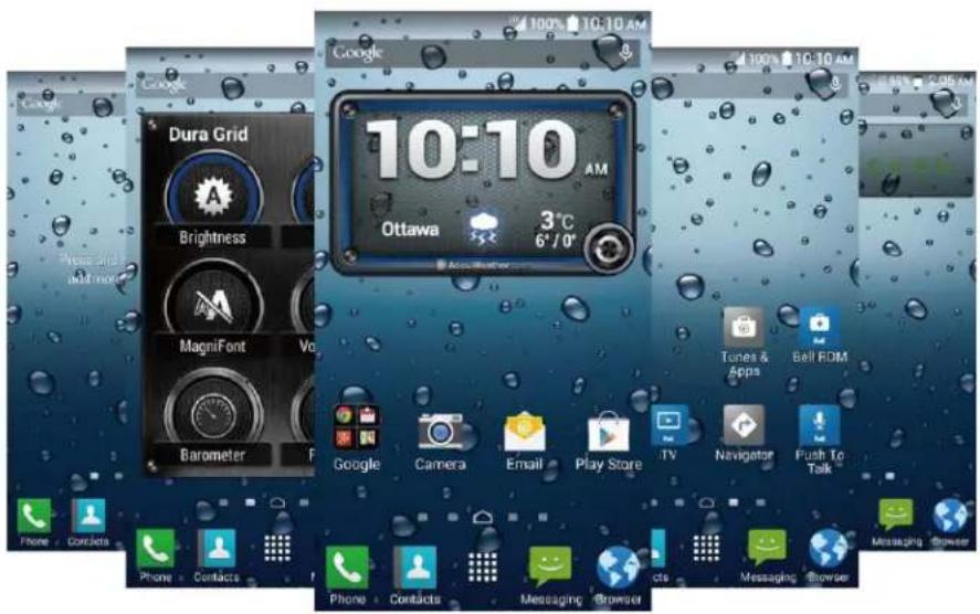 KYOCERA DuraForce E6560 - Écrans d'accueil étendus - 1