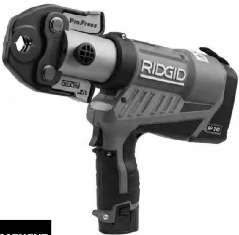 RIDGID RP 240 - FCC/ISED Statement - 1