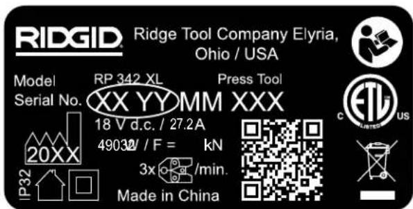 RIDGID RP 342XL - Description - 3